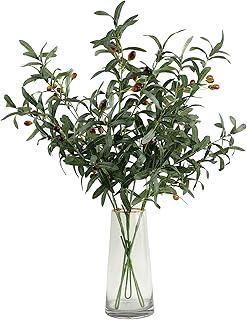 Plantes vertes artificielles de branche d'olivier paquet de 3 40" de longueur feuilles