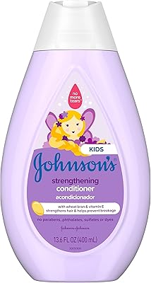 Après-shampooing fortifiant sans larmes pour enfants johnson's avec vitamine e renforce et aide