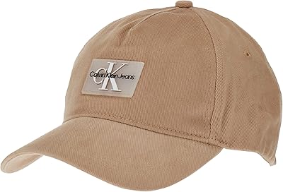 Chapeau de couleur unie ck jeans pour hommes, travertin, taille unique