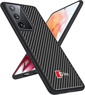 Coque de téléphone mercedes-amg en verre trempé en fibre de carbone compatible