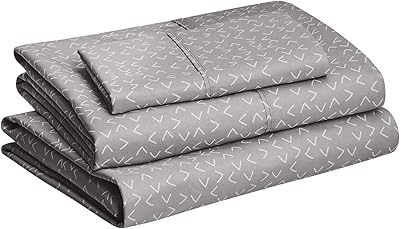 Parure de lit en microfibre légère ultra douce et facile d'entretien amazonbasics