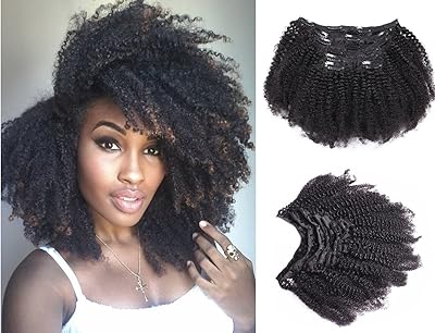 Extensions de cheveux humains brésiliens remy de couleur naturelle africaine extensions crépus bouclés