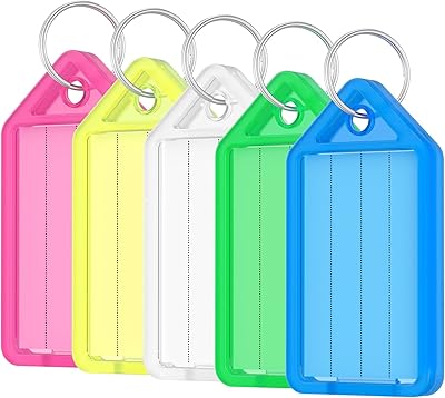 Porte-clés, 50 pièces de classification electrodon, autocollants de porte-clés en plastique de couleurs