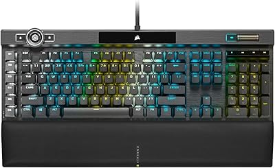 Clavier de jeu mécanique corsair k100 rgb - commutation rapide des touches, technologie