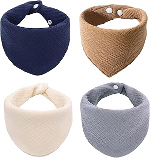 Un ensemble de bavoirs pour bébé de 8 pièces en 100 % coton