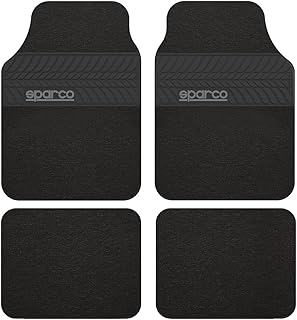 Tapis de sol pour voiture sparco, lot de 4 pièces, spc1909bk/5