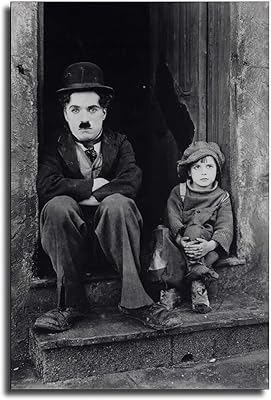Charlie chaplin american silent drama comedy movie toile art affiche avec photo mural