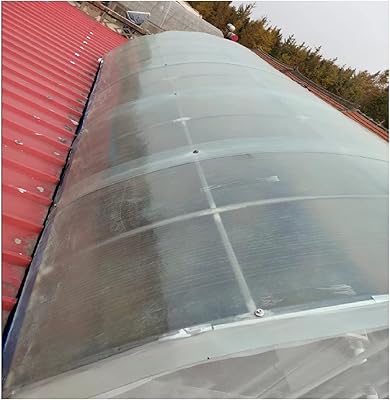 Feuille de plastique acrylique polycarbonate transparent légère imperméable et résistante aux hautes