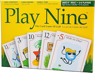 Play9 - jeu de cartes de golf, meilleurs jeux de cartes pour les familles, jeu de stratégie pour les couples, jeu amusant pour les enfants la nuit, les adolescents et les adultes, cadeau de golf parfait. Le discount haut de gamme, c'est possible avec Diaytar