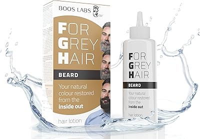 Boos labs pour cheveux gris pour barbe et moustache - récupérez votre couleur