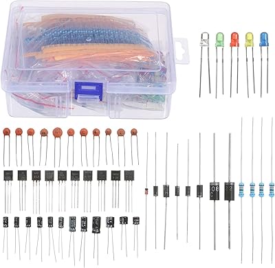 Babybizki 1400 pièces kit assorti de composants électroniques débutant avec condensateur de transistor