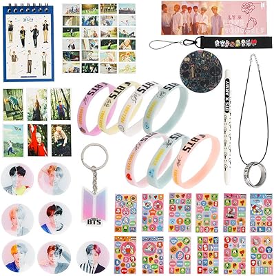 Coffret cadeau pour fans de fatyi bts avec bracelet en silicone