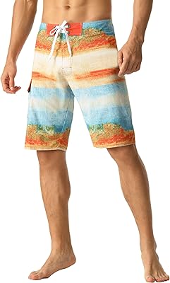 Short de bain de sport à séchage rapide pour hommes avec doublure