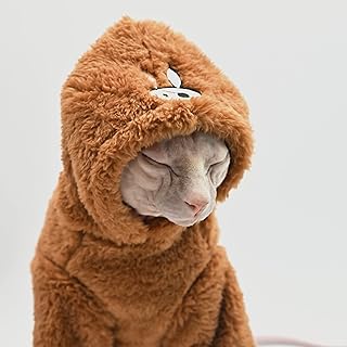Pull pour chat sans poils sphynx épais et chaud devon cornish