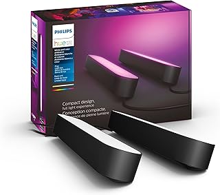 Ampoule intelligente philips hue blanche et couleur ensemble de base de 2 pièces