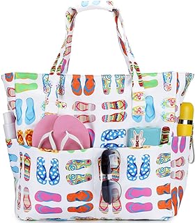 Grand sac fourre-tout de plage imperméable pour femmes et dames, sac fourre-tout