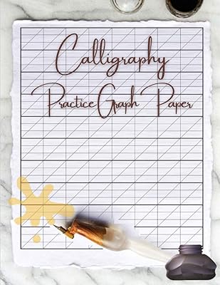 Papier millimétré pour la pratique de la calligraphie : quadrillé guide du débutant