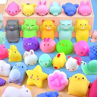 Mini jouets spongieux animaux yue mochi kawaii, 24 pièces