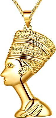 Beautlace jewelry reine égyptienne néfertiti/boucles d'oreilles en argent/or 18 carats/plaqué noir pistolet ancien
