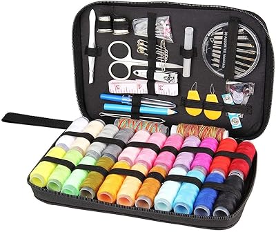 Boîte à couture multifonctionnelle elq avec accessoires, kit d'aiguilles à enfiler - 94