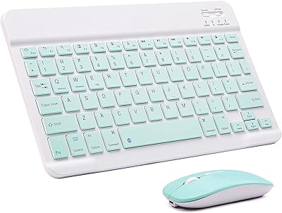 Clavier et souris bluetooth vegechili arabe anglais, clavier sans fil compact et portable