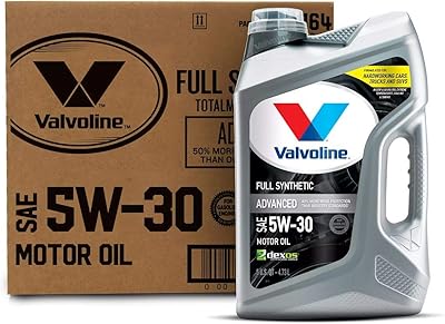Huile moteur entièrement synthétique valvoline sae 5w-30 5 pintes, boîte de 3