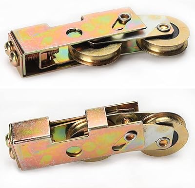 Ensemble de 2 rouleaux tandem pour porte coulissante, kit de remplacement de roue