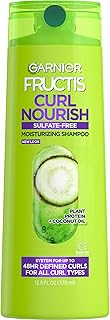 Shampoing nourrissant fructis curl sans sulfate ni silicone, enrichi en huile de noix