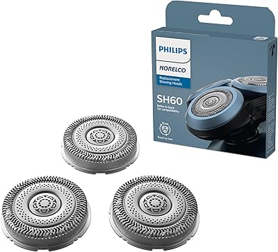 Tête de rechange philips norelco pour rasoir série 6000, noir, 1 pièce