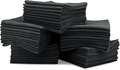 Serviettes en microfibre multi-usages économiques 16" x 16" - 50 pièces - serviettes
