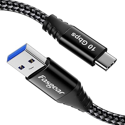 Câble usb c fasgear 5 pieds - usb a vers type c 3.2