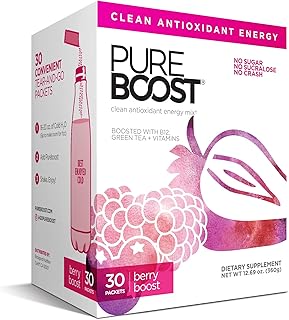 Mélange de boisson énergétique pure pure boost + soutien du système immunitaire. énergie