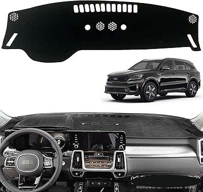 Inoboxis housse de tableau de bord antidérapante personnalisée compatible avec pare-soleil kia sorento
