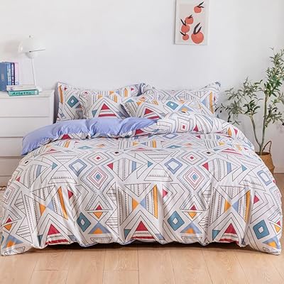 Parure de lit rishahome en microfibre king size 6 pièces de carrare