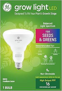 Ampoule d'intérieur led ge, spectre équilibré pour graines et légumes verts, 9 w, base moyenne (paquet de 1). Diaytar Sénégal : La marketplace qui pense à votre porte-monnaie