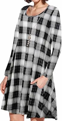 Robe décontractée ample à manches courtes et poches pour femme, bleu, xl
