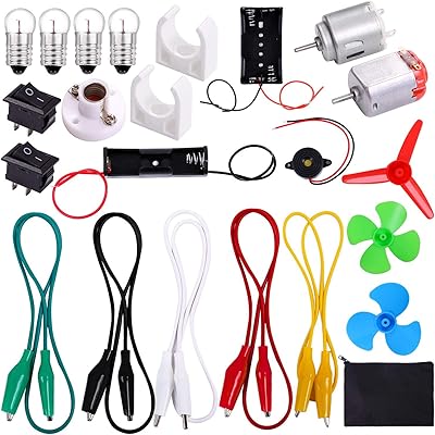 Kits de circuits éducatifs alcoho, kit d'apprentissage scientifique montessori, kits de moteurs électroniques