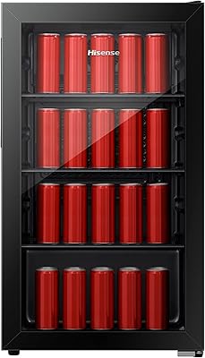 Refroidisseur de boissons hisense à une porte capacité 122 litres couleur noire