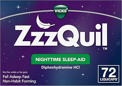 Zquil liquicaps d'aide au sommeil nocturne 25 mg de diphenhydramine hcl. Diaytar : Des prix mini pour un service maxi