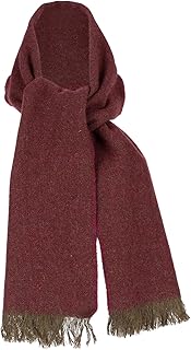 Écharpe d'hiver chaude pour homme 100 % laine chevrons classiques fabriquée en irlande