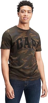 T-shirt à manches courtes pour hommes avec motif camouflage intégral