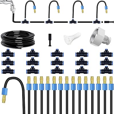 Kit d'irrigation micro goutte à goutte de 49 pieds - système d'arrosage cokacot
