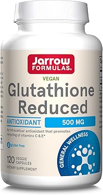 Jarrow formulas glutathion réduit 500 mg - glutathion de qualité pharmaceutique - antioxydant