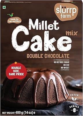 Mélange à gâteau au chocolat slurp farm | végétalien, sans blé, à base
