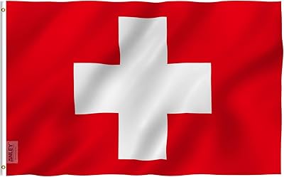Drapeau inly suisse de fly breeze 3 x 5 pieds couleurs vives