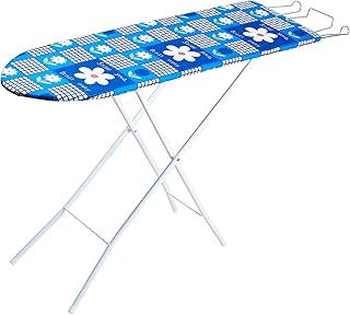 Table à repasser réglable en hauteur en pierre noire avec pieds pliables