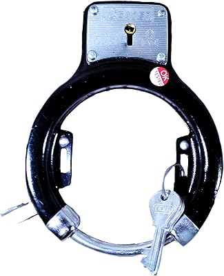 Antivol pour support de vélo madhav (revêtement en poudre noire) à 6 leviers