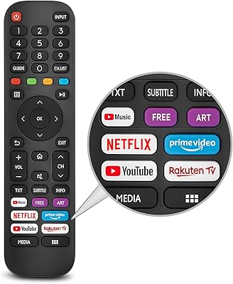 Télécommande universelle pour téléviseur hisense-vida, nouvelle télécommande infrarouge améliorée en2g30h/en2a30, avec netflix, prime
