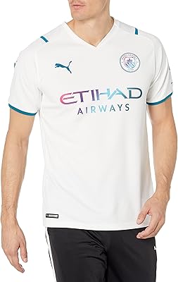 Puma manchester city f.c, puma blanc, t-shirt avec logo ocean depths pour hommes