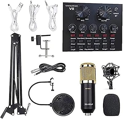 Ldd bm800 ensemble de carte son en direct et de microphones pour commentaires ensemble de microphones à condensateur pour enregistrement radio carte son de mixage audio. Découvrez le shopping sans frontières avec Diaytar Sénégal